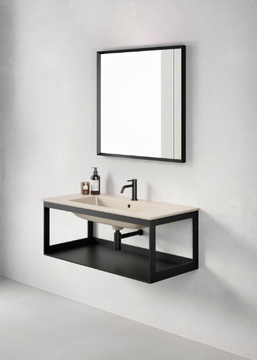 PURA 82X46 - Rectangular washbasin with towel rail by GSI ceramica - view 3